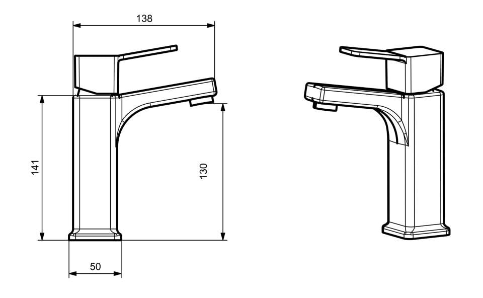 Ayliz Saten Lavabo Bataryası Orta Boy