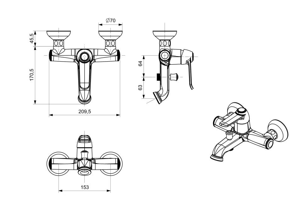 Gusto Krom Banyo Bataryası