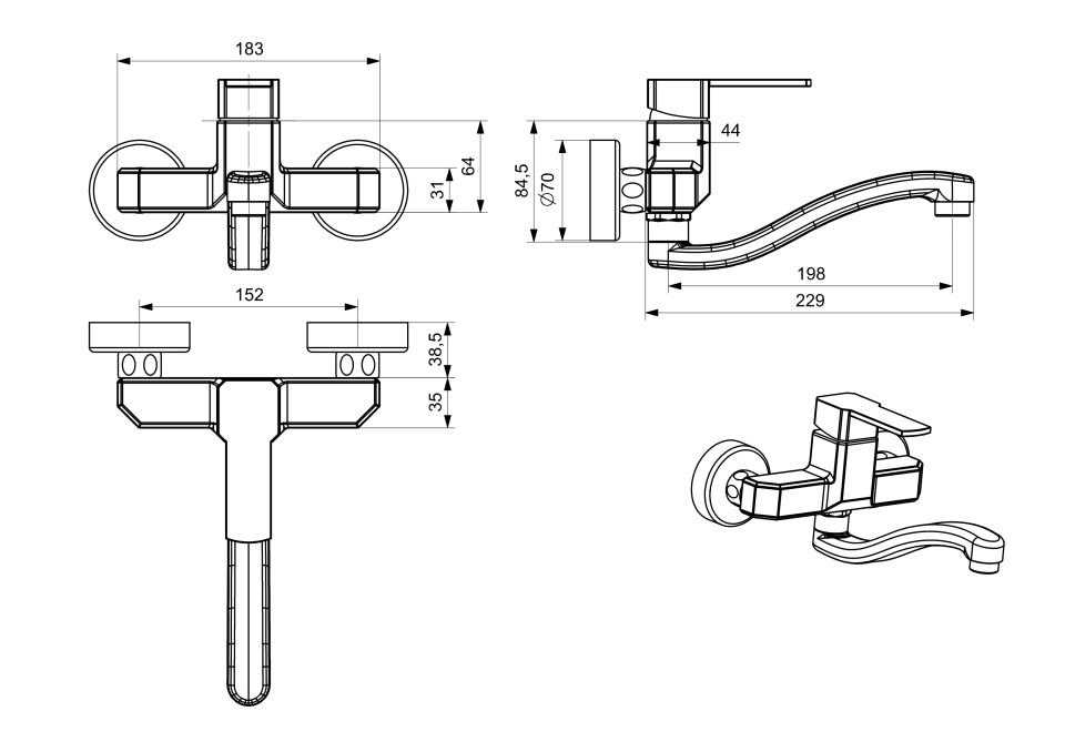 Robin Krom Mutfak Bataryası Aplike