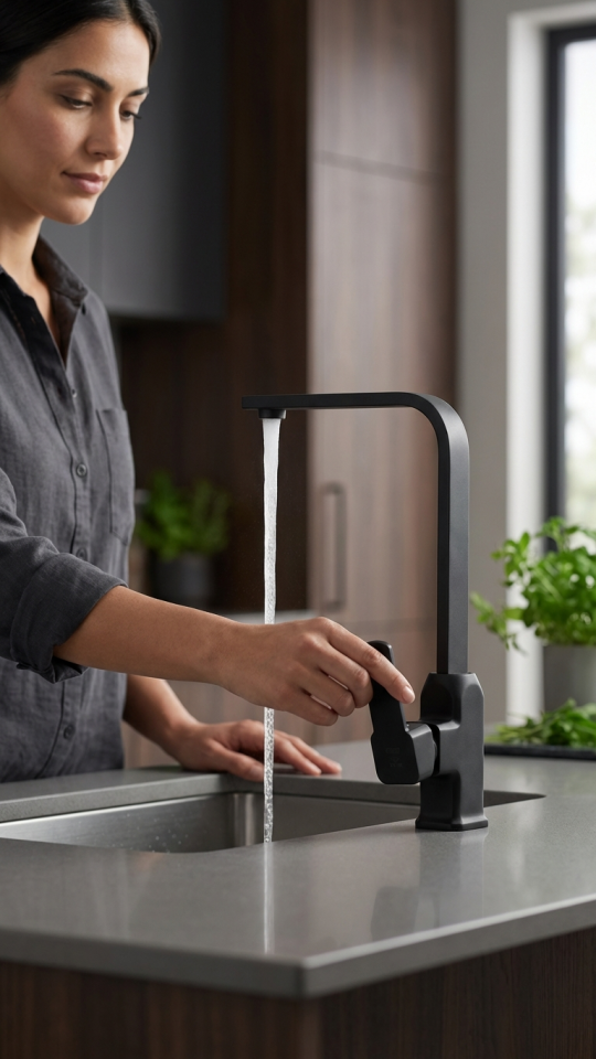 Robin Black Mutfak Bataryası Siyah