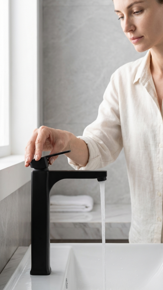 Robin Black Lavabo Bataryası Çanak Boy