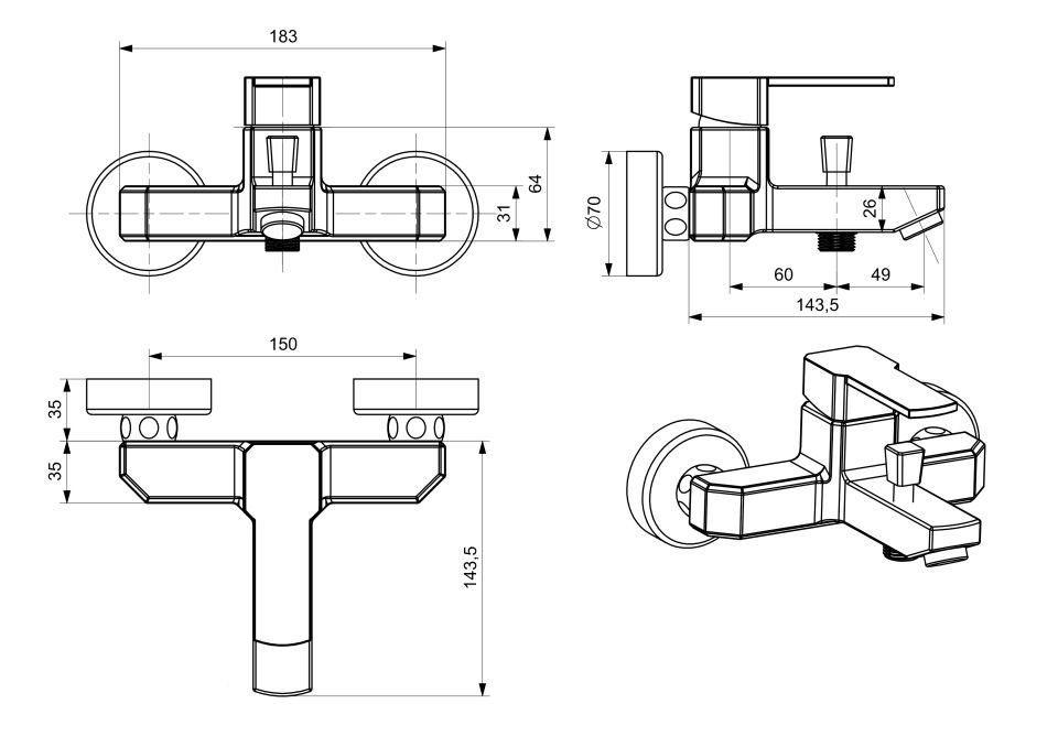 Robin Gold Banyo Bataryası