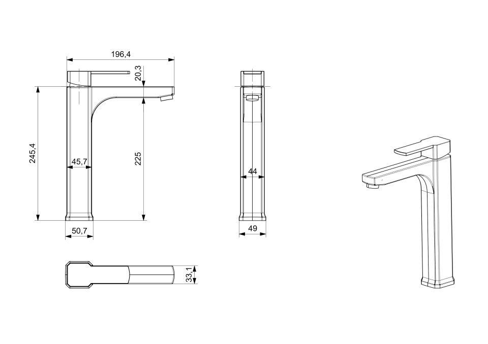 Robin Gold Lavabo Bataryası Çanak Boy
