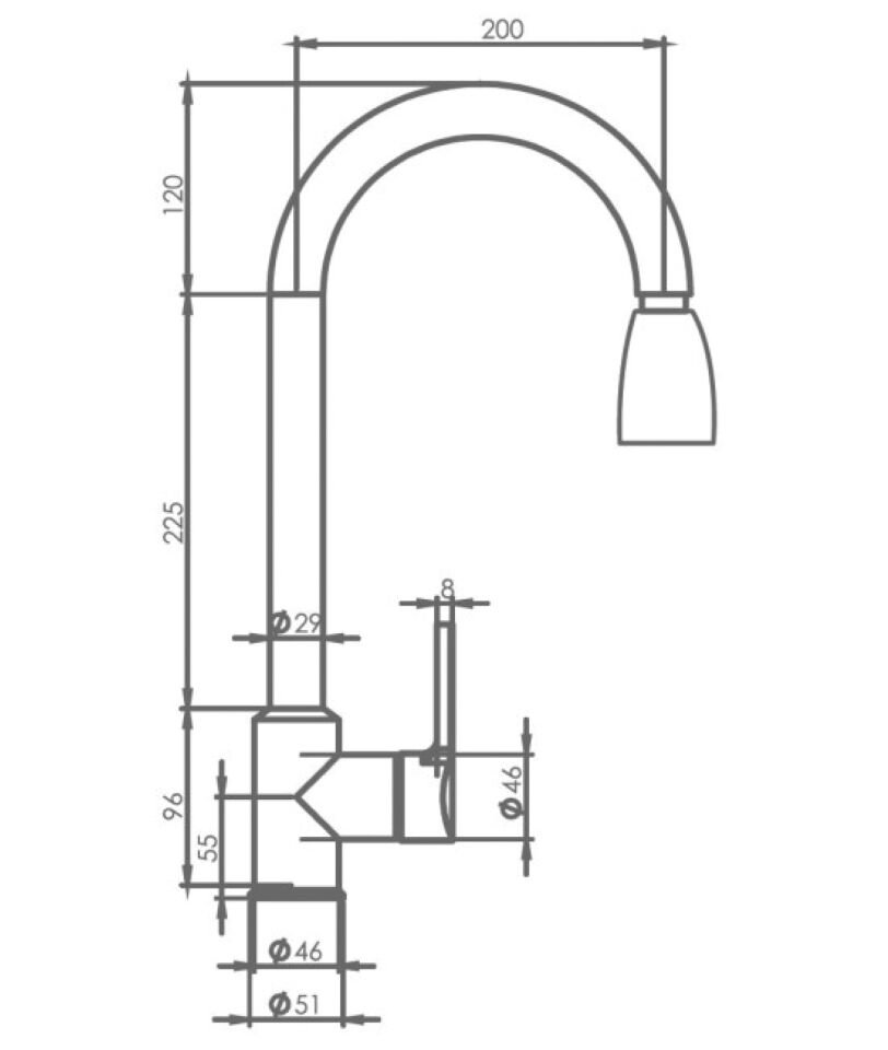 Arıtmalı ve Spiralli Mutfak Bataryası Krom