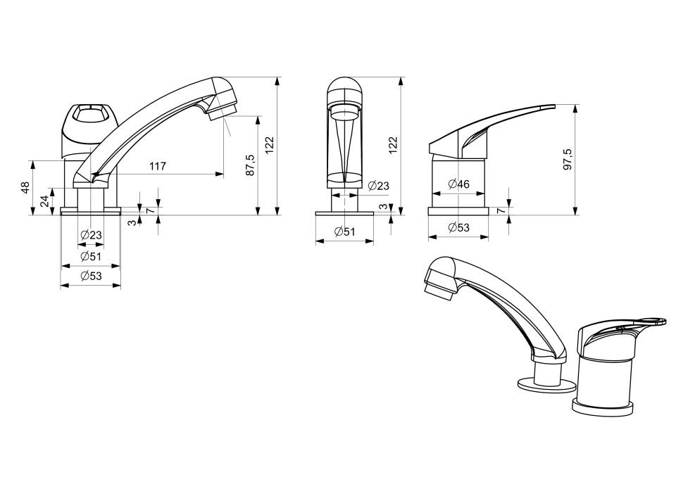 Spiralli Berber Bataryası 2'li Krom