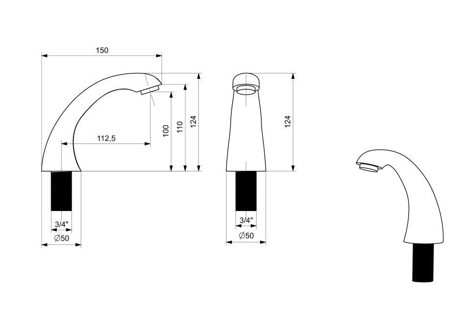Jakuzi Bataryası 4'lü Krom