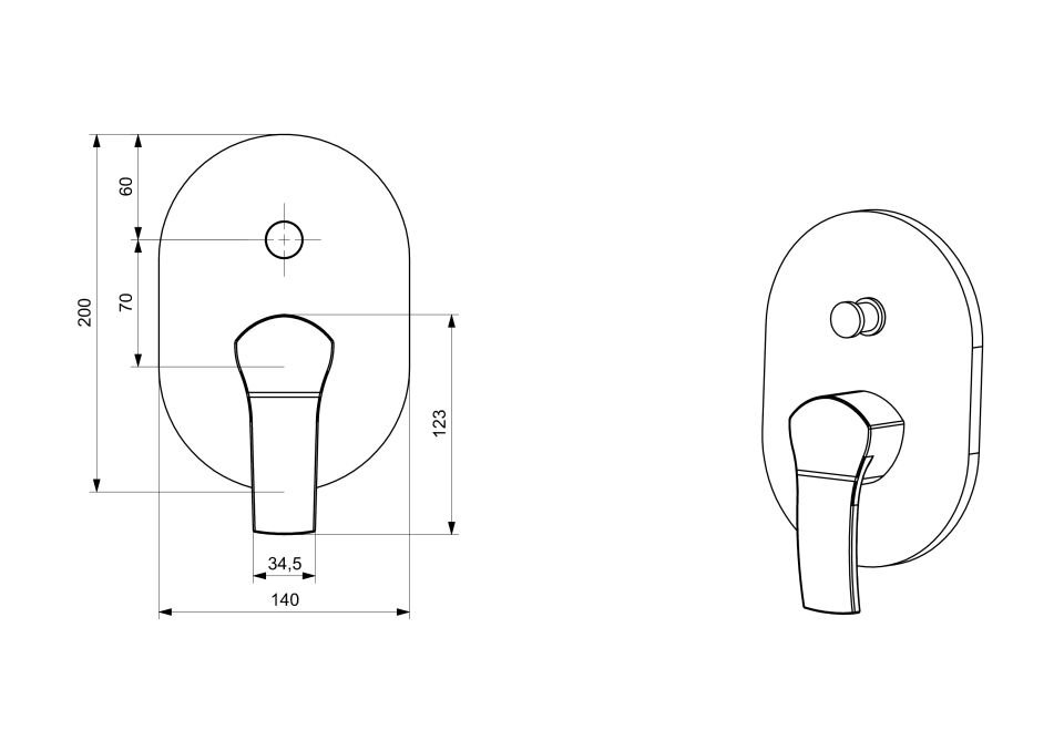 Ankastre Banyo Bataryası (Sıvaaltı) Krom