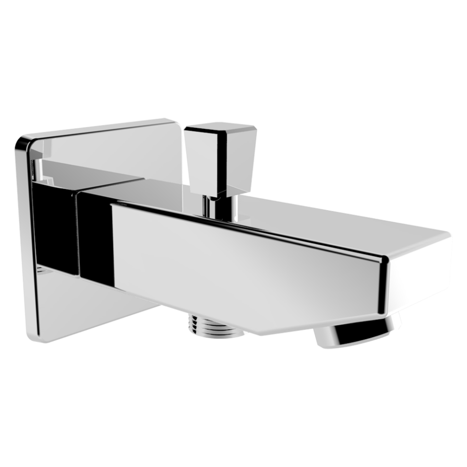 Ayırıcılı Duş Çıkışı Gaga Kare Kısa Krom