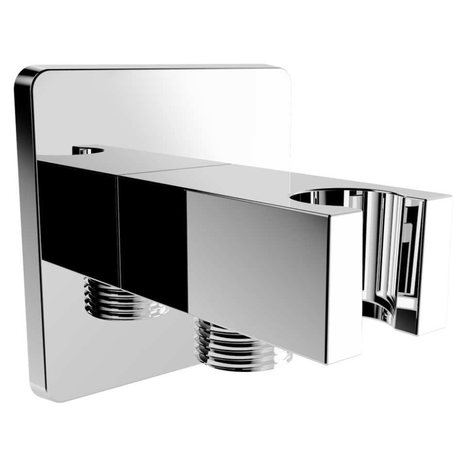 Mafsallı Duş Çıkışı Kare Krom