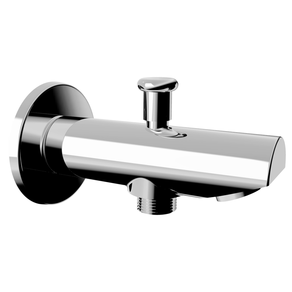 Ayırıcılı Duş Çıkışı Gaga Yuvarlak Kısa Krom