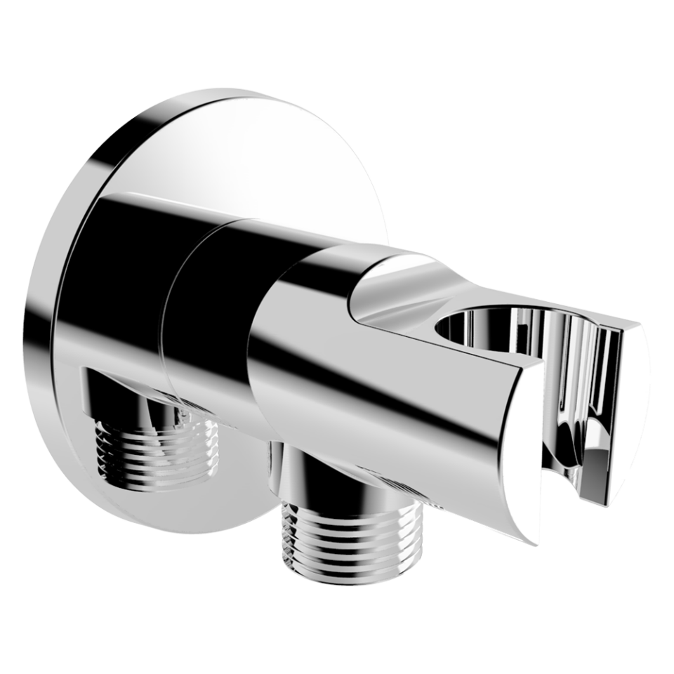 Mafsallı Duş Çıkışı Yuvarlak Krom