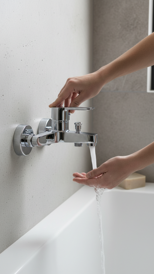 TulipEko Banyo Bataryası Krom