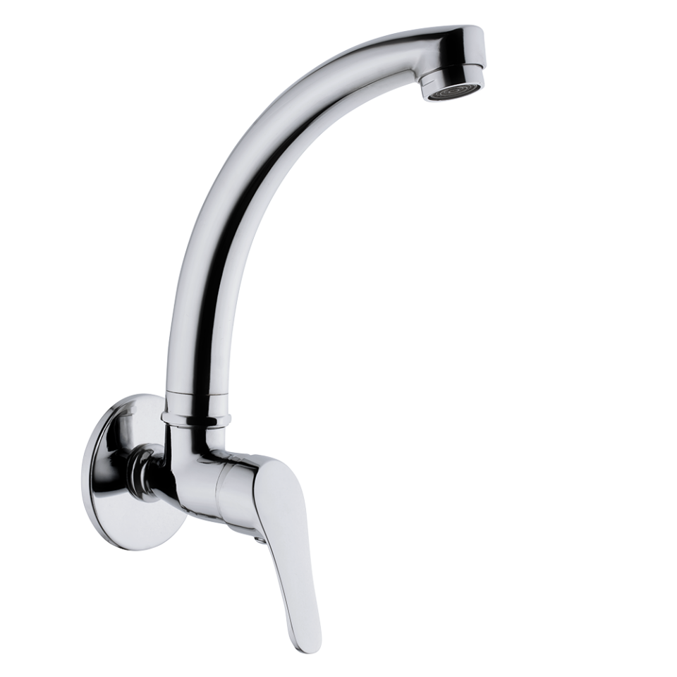 Layer25mm Lavabo Bataryası Duvardan Tek Su Krom