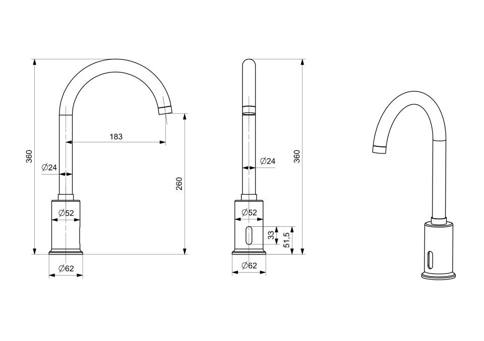 Fotoselli Mutfak Bataryası Borulu Krom