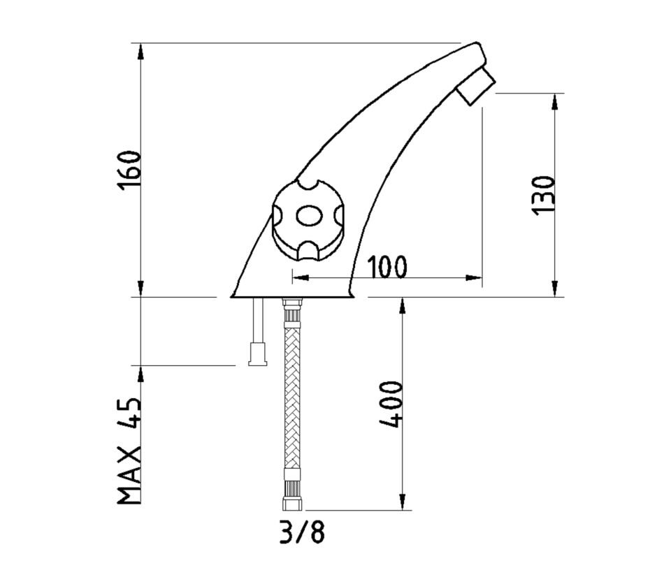 Daisy Lavabo Bataryası Krom