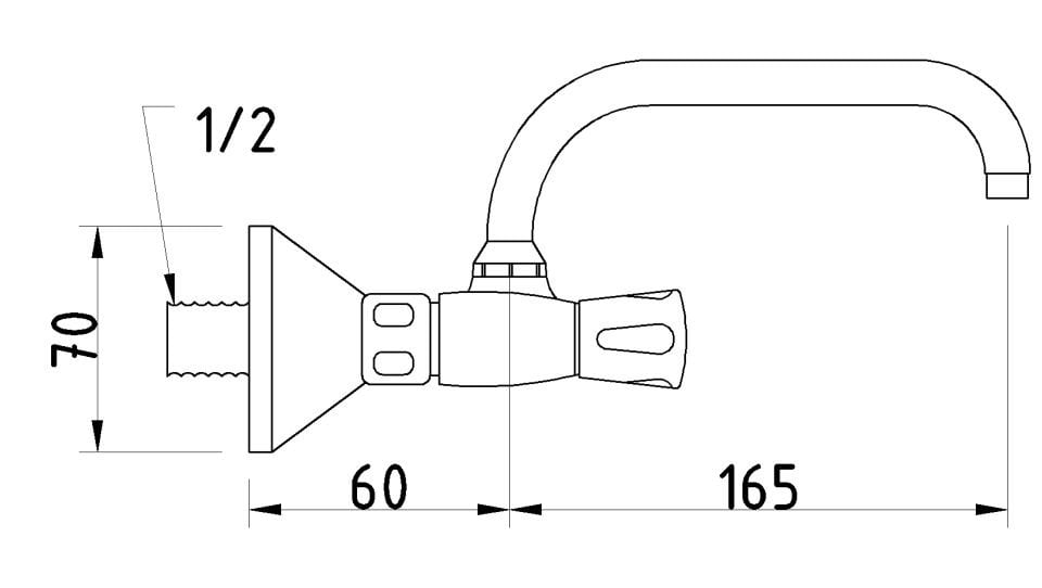 Daisy Mutfak Bataryası Döner Borulu Krom