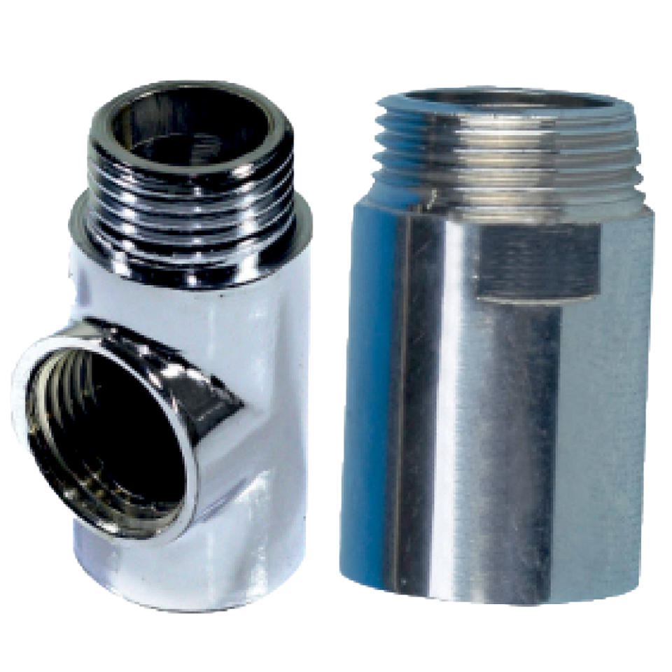 1/2 Delikli Uzatma Krom