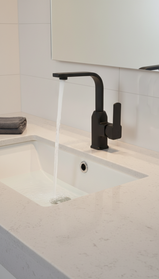 Robin Lavabo Bataryası Siyah (Borulu)